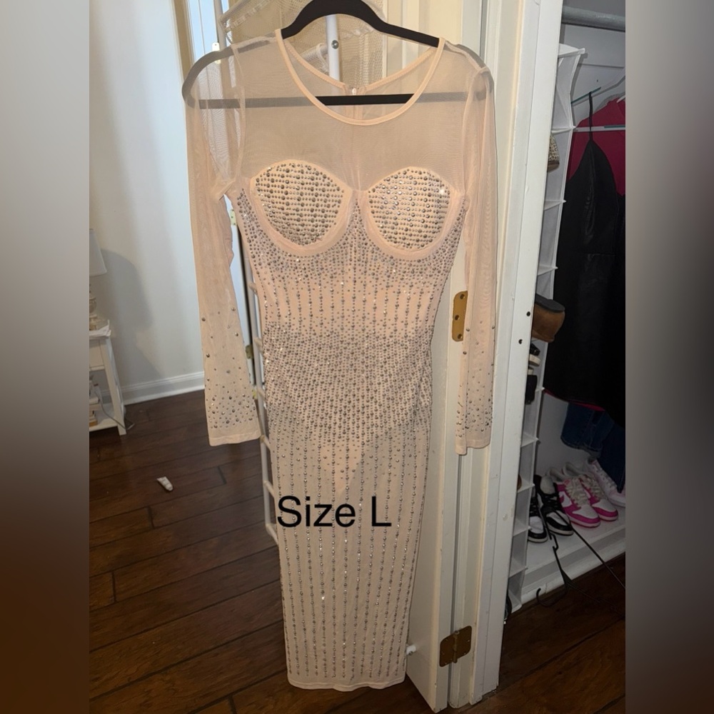 maxi sheer dress